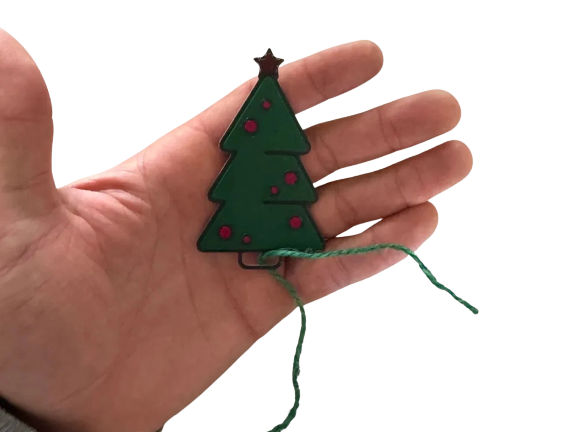 Christmas tree gift tag or tree ornament