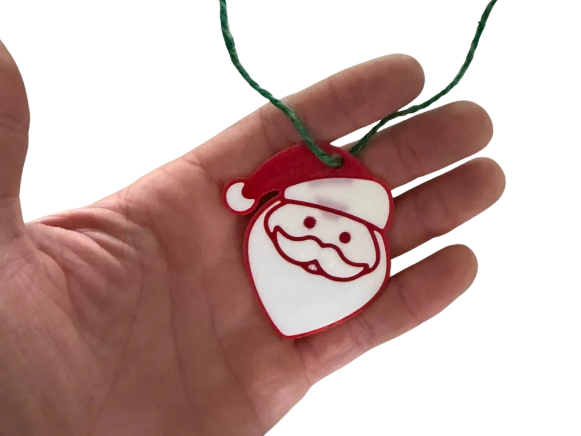 Santa gift tag or tree ornament
