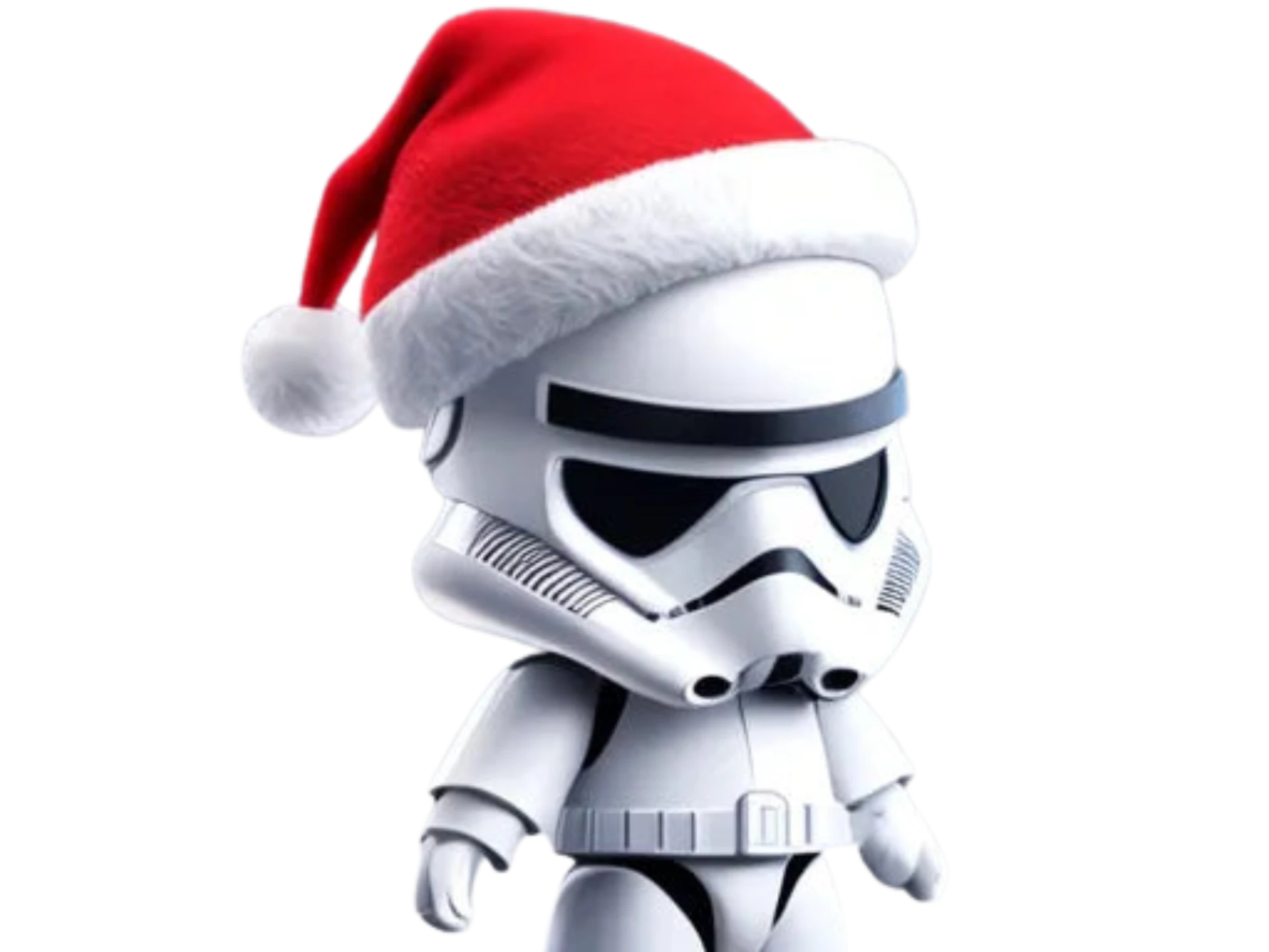 Little Stormtrooper with Christmas Hat