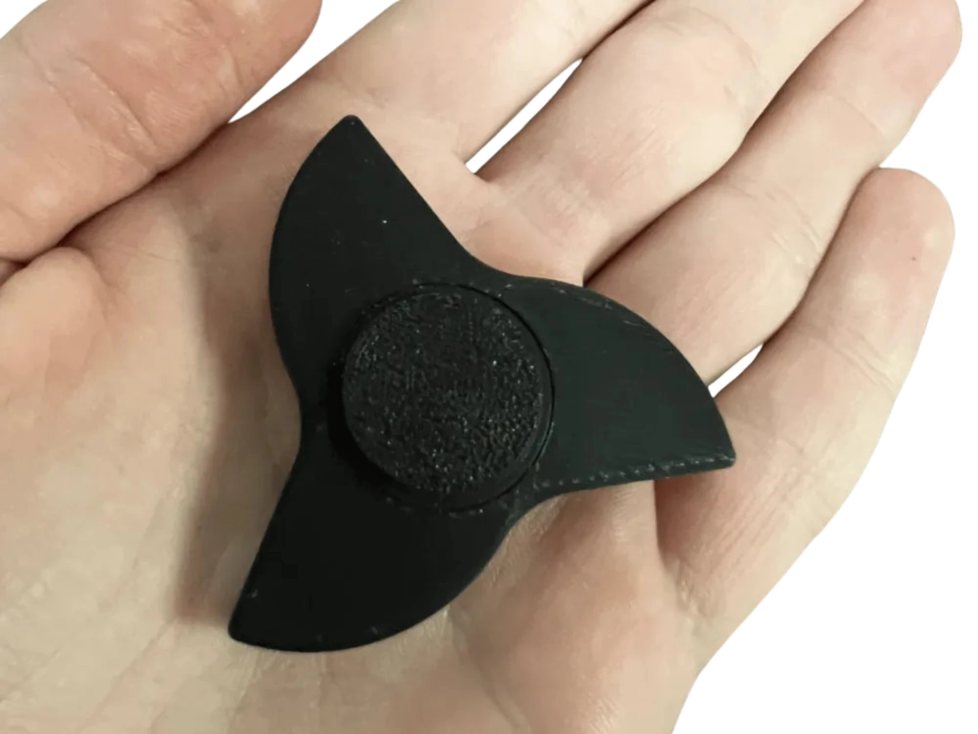 Fidget spinner toy triblade