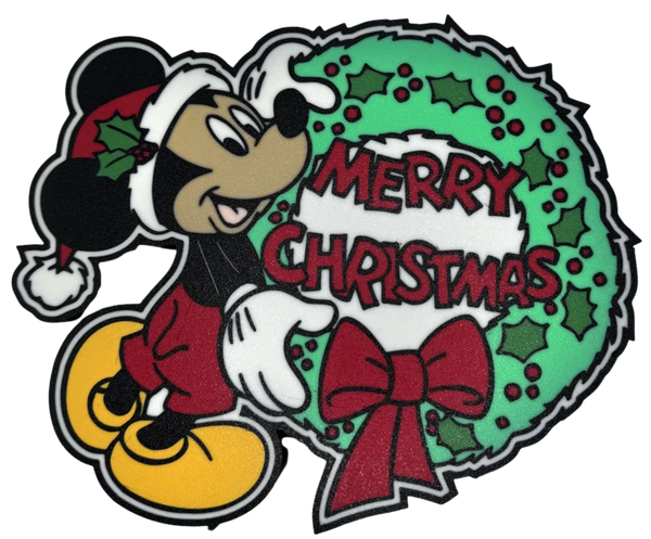 Mouse Christmas Wreath Lightbox