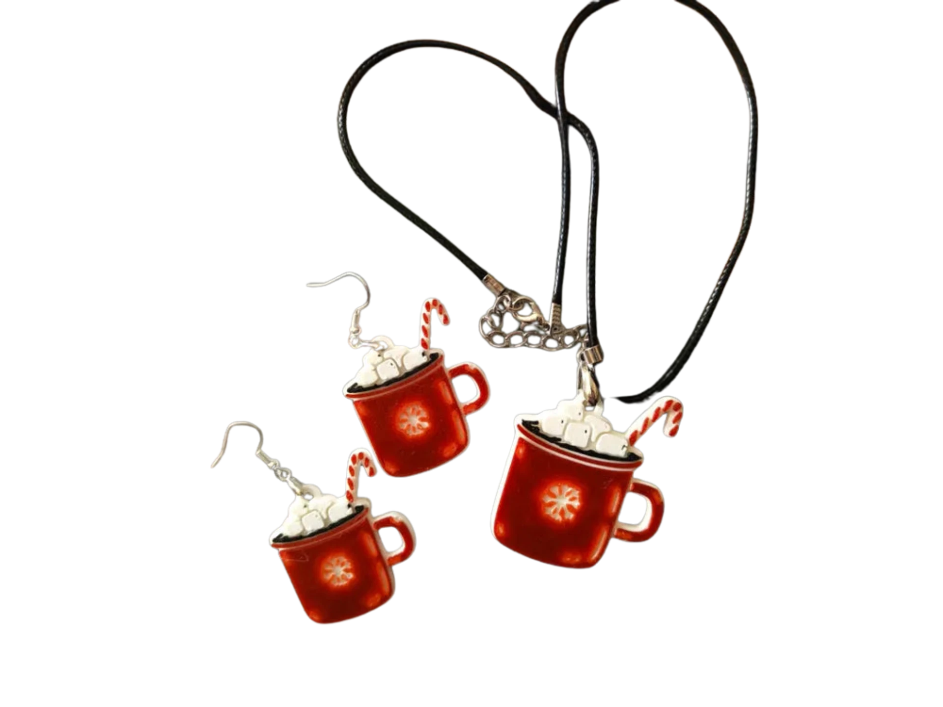 Christmas Cup - Earrings and Necklace