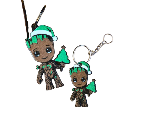 Christmas Baby Groot - ornament and keychain