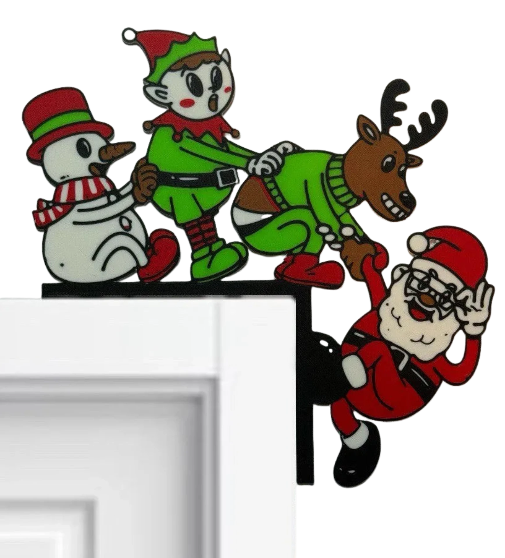 Christmas Santa Claus  door corner