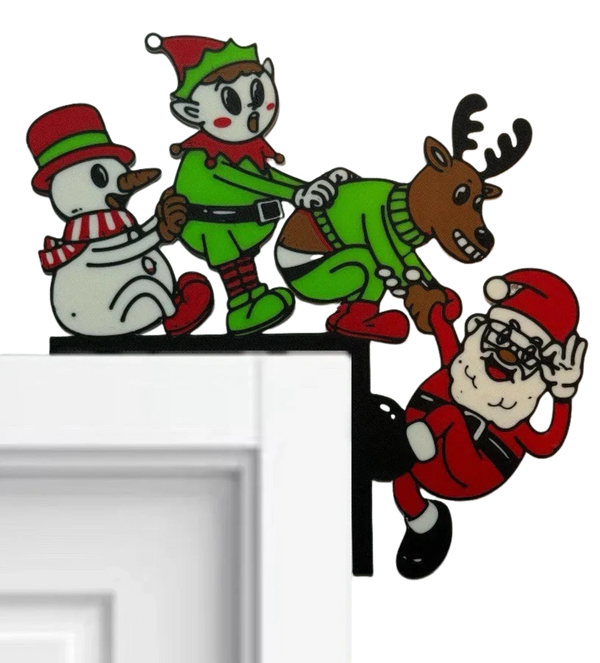 Christmas Santa Claus  door corner