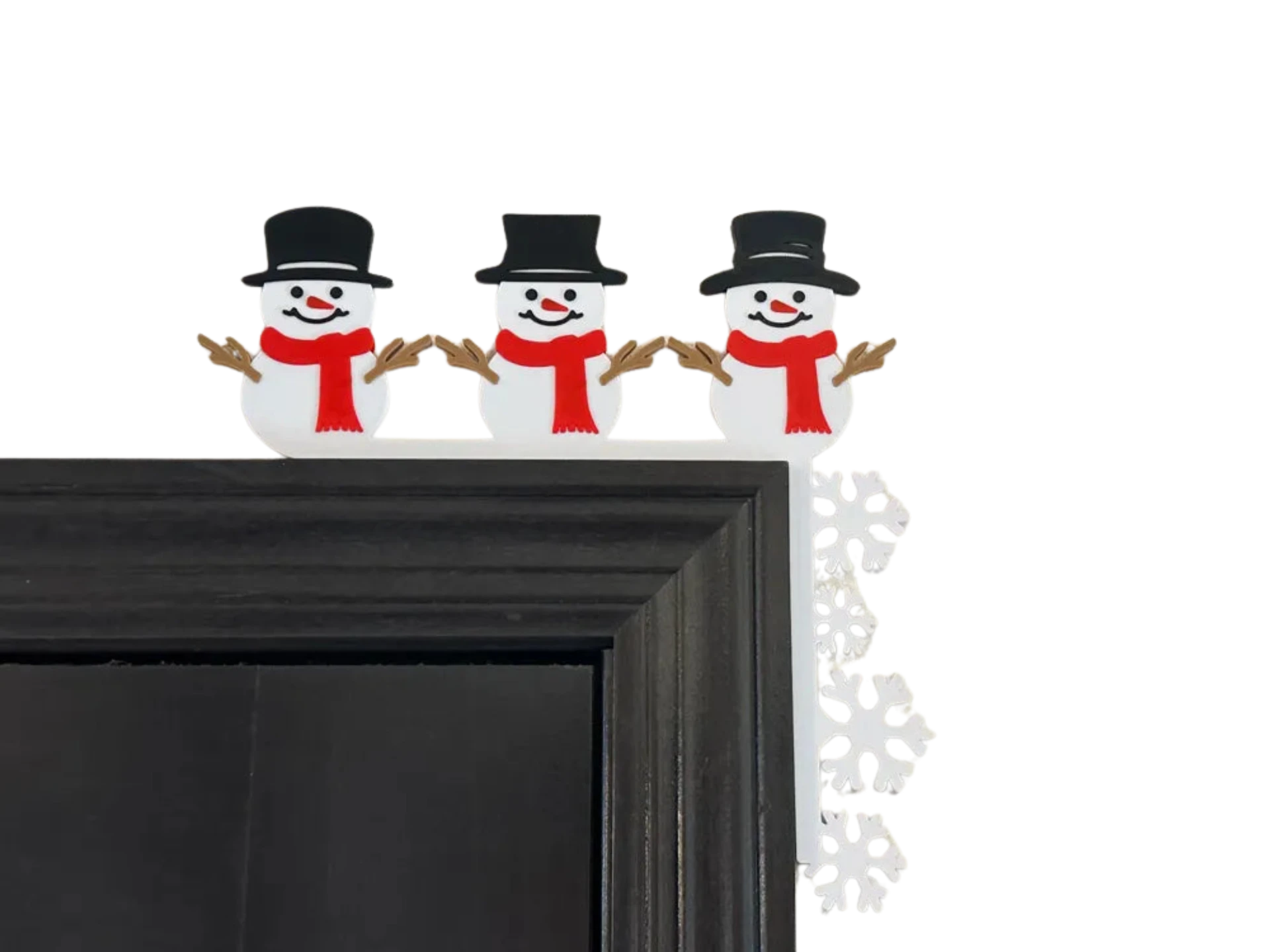 Snowmen Christmas Door Corner
