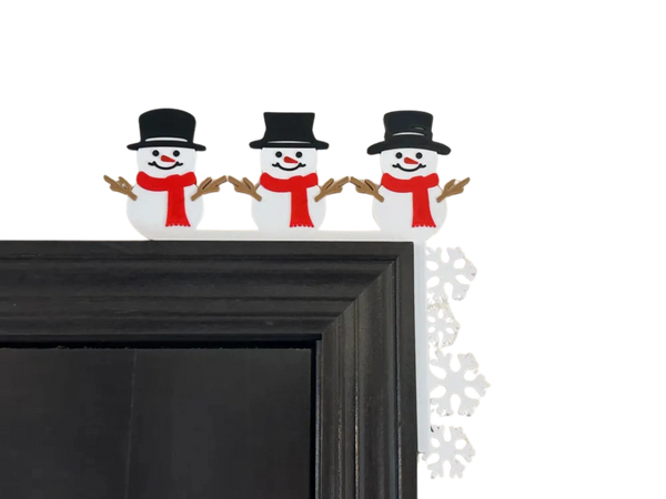 Snowmen Christmas Door Corner