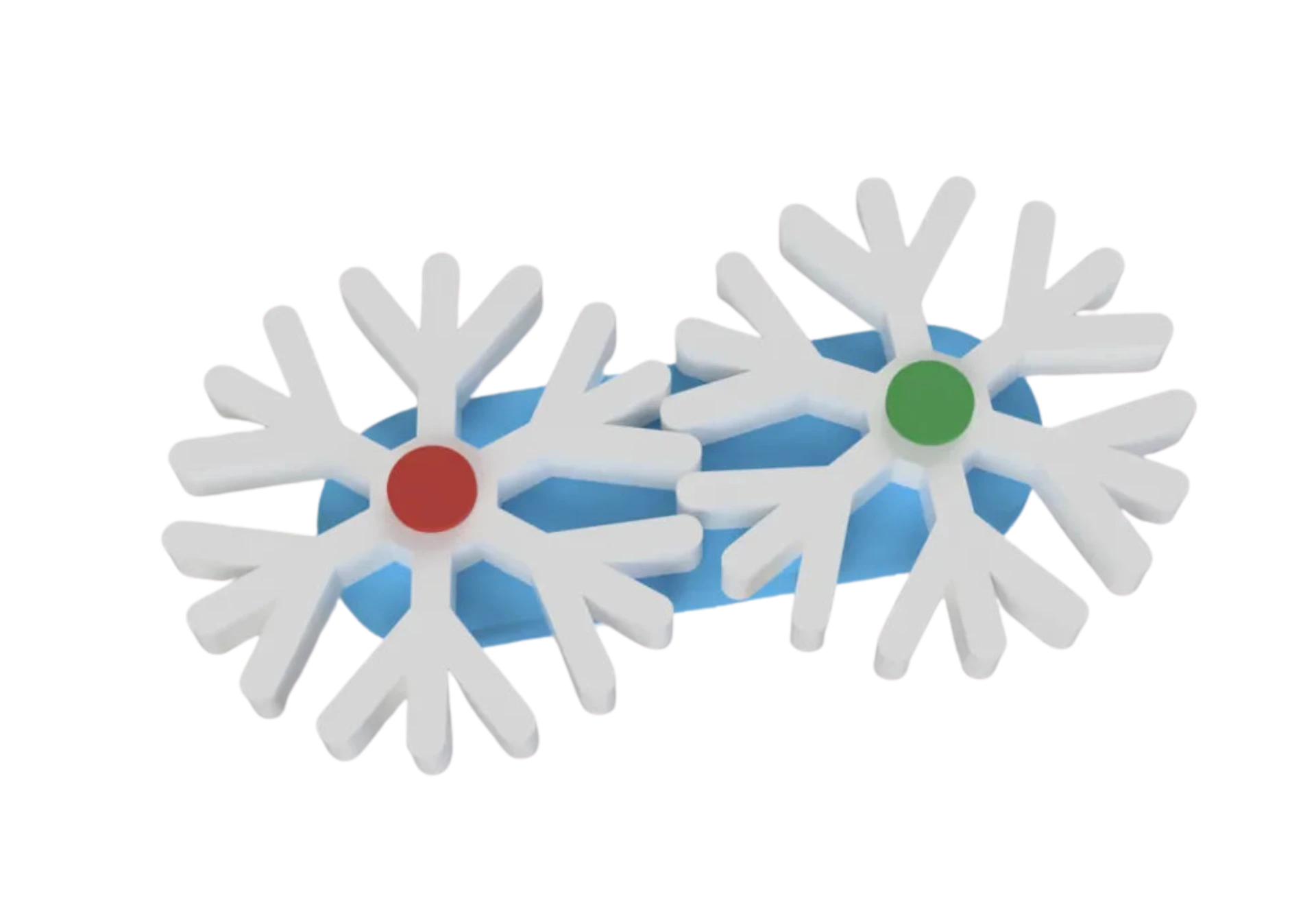 Snow Flake Gears Fidget Spinner