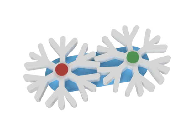 Snow Flake Gears Fidget Spinner
