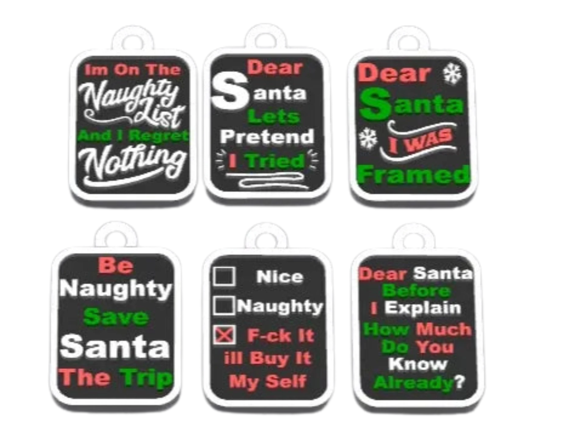 xmas set fun keychains/charmscommercial