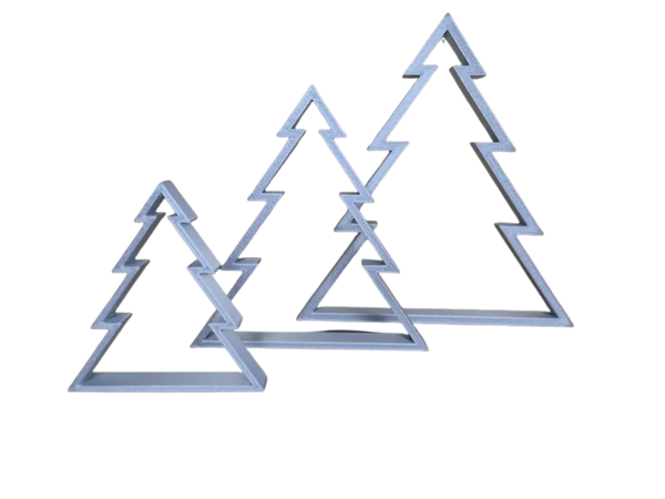 Set of 3 Minimalist Christmas Trees – Modern Decor