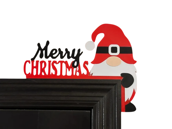 Gnome Christmas Door Corner