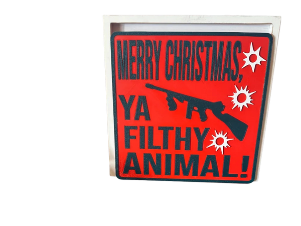Home Alone Christmas Sign - Single Extruder or AMS