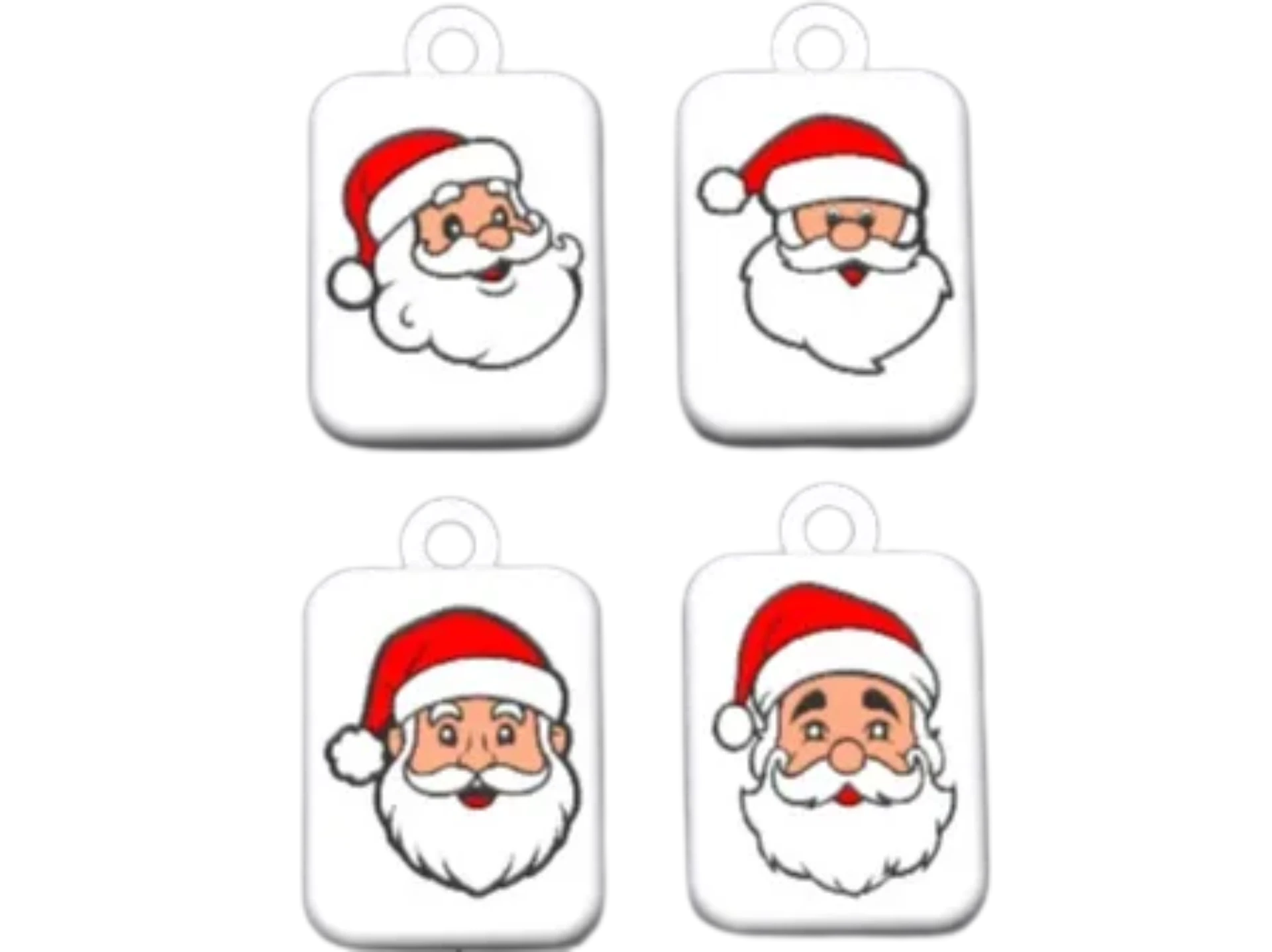 bunch of santa's keychains/charmscommercial