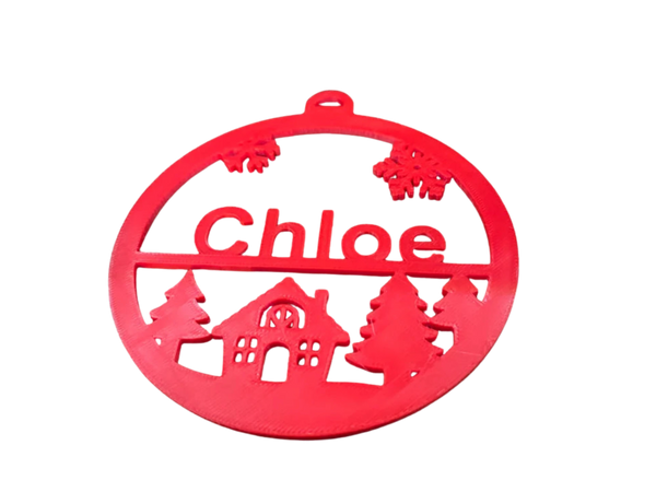 Ornament Christmas With name and House