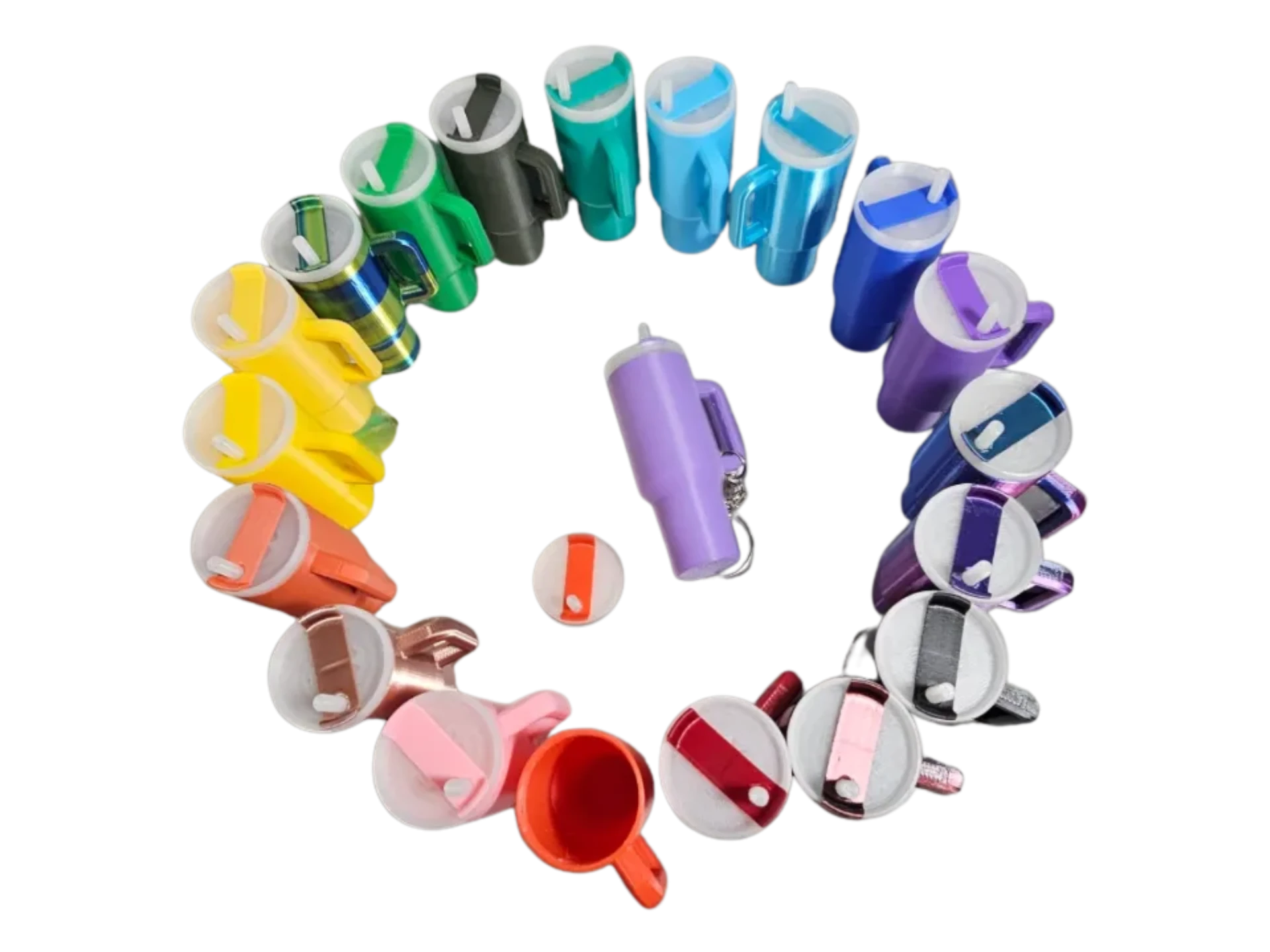 Tumbler Keychain with screw off lid (no AMS reqd)