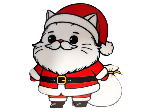 Santa Cat Christmas Decoration