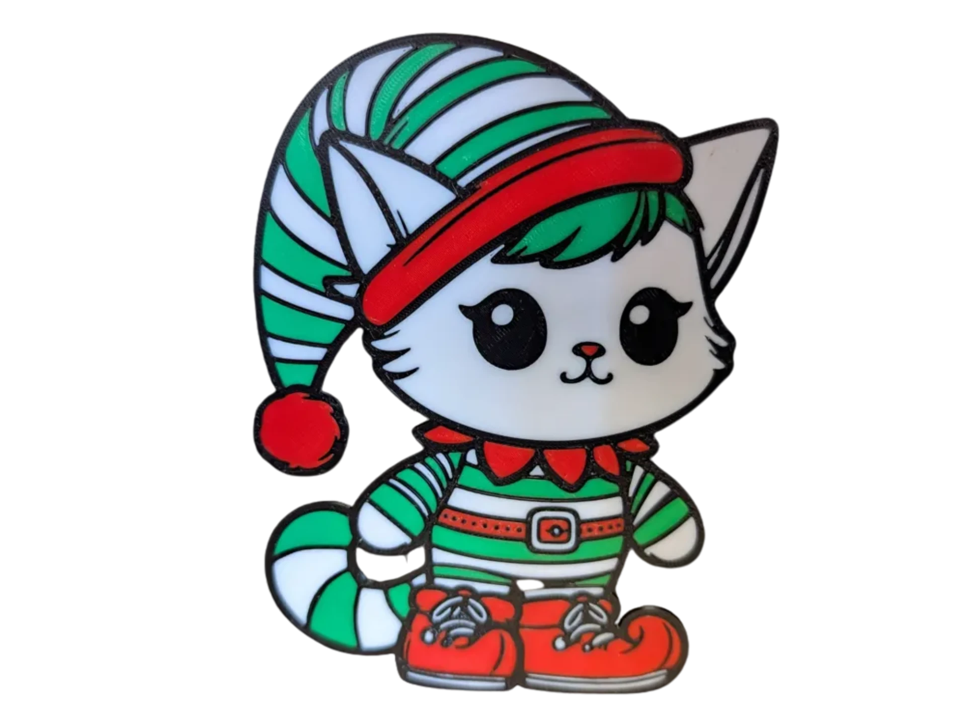 Christmas Elf Cat Decoration