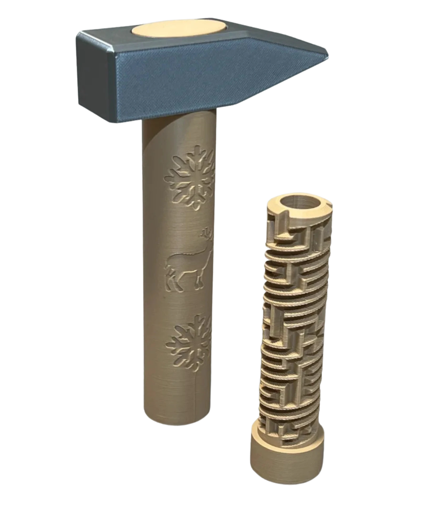 Hammer with a secret maze puzzle in hilt.  Remixed