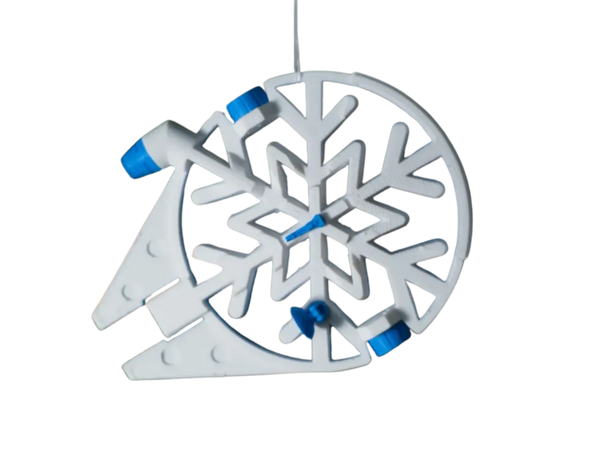 Millennium Falcon Snowflake Ornament