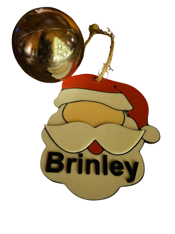 Blank Customizable Santa Ornament or Gift Tag