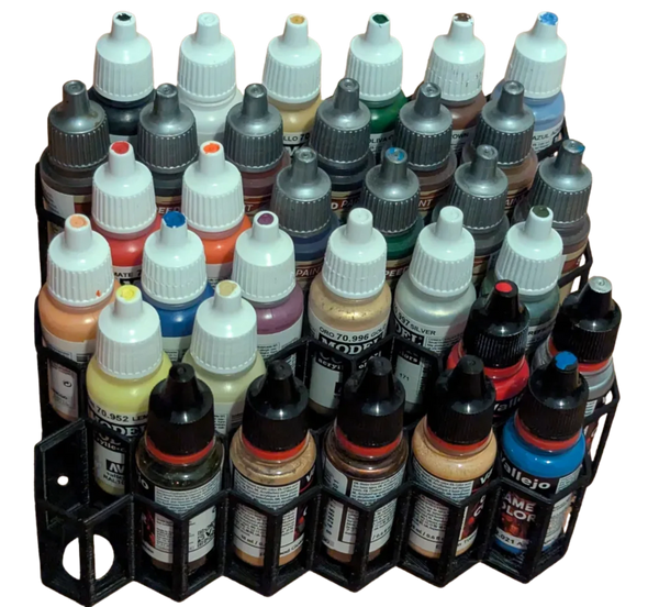 mini paint organizer rack w/ min material usage