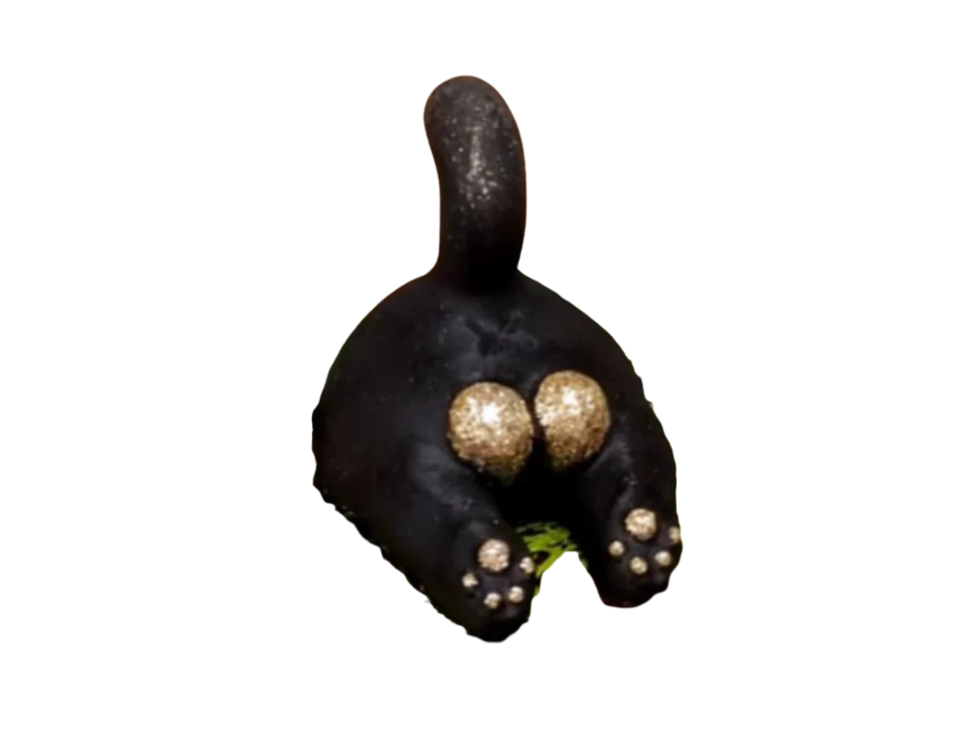 Cute cat's butt as decoration.