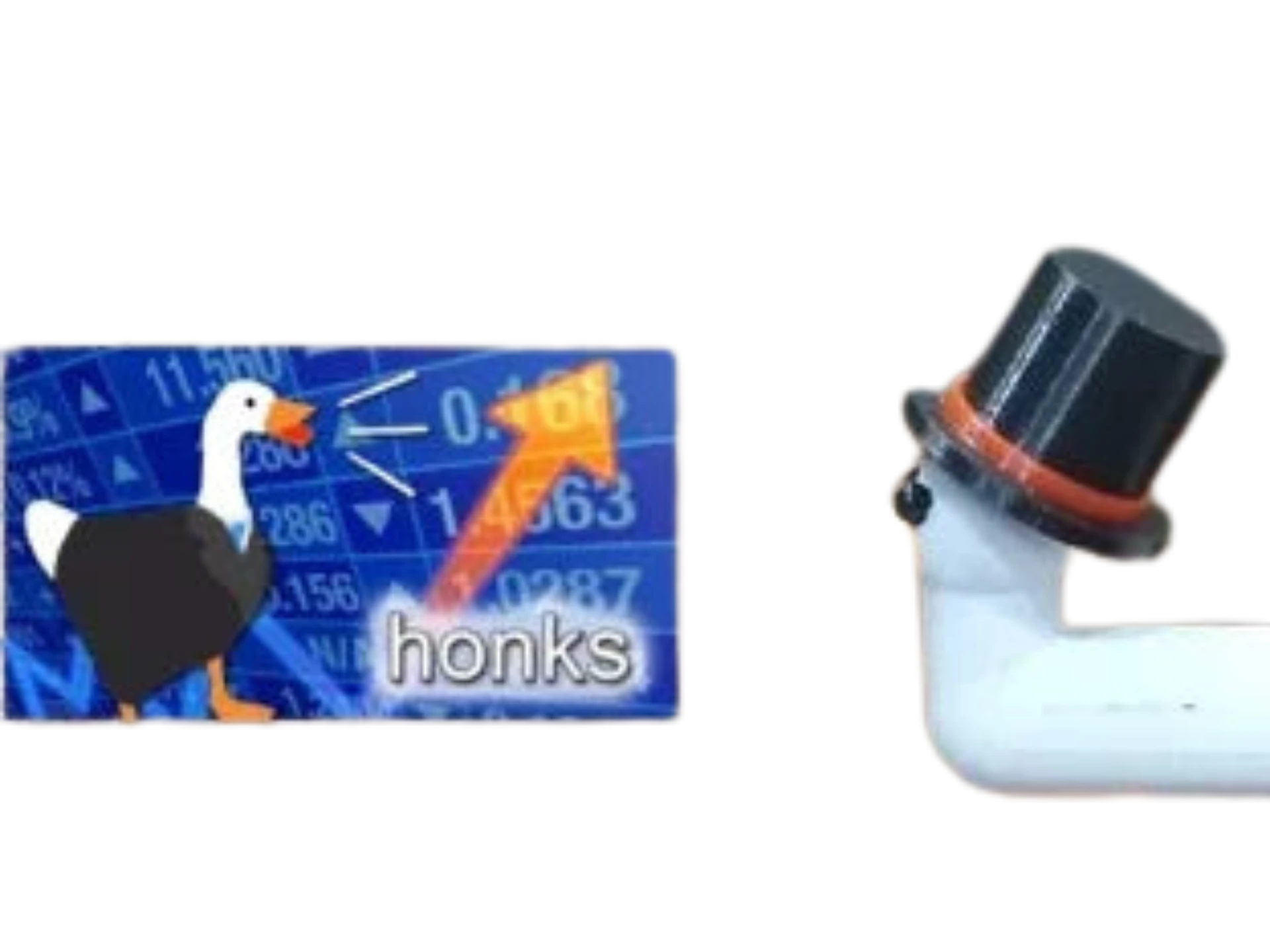 Christmas goose for one color printer Remixed