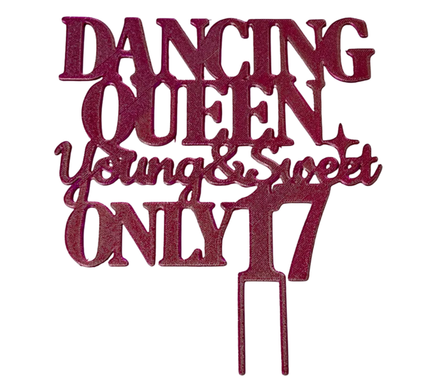 Dancing Queen cake topper
