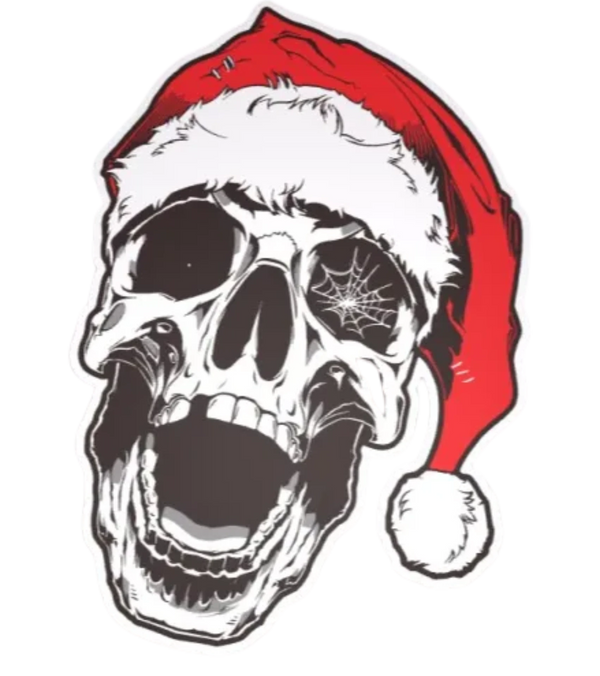 Christmas Skull Wallart/Sign
