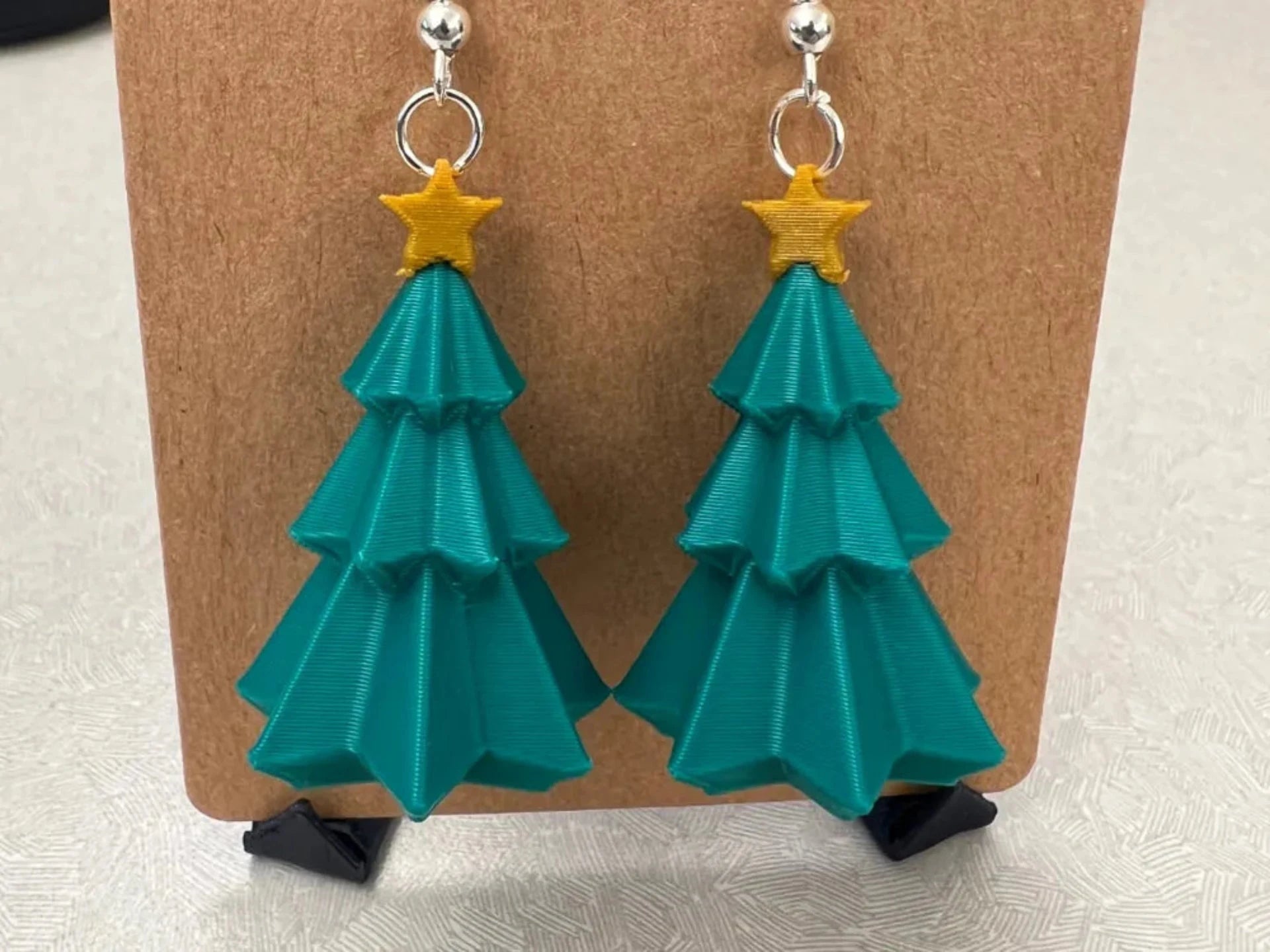 Christmas Tree Earrings w/ Star Tree Topper Remixed