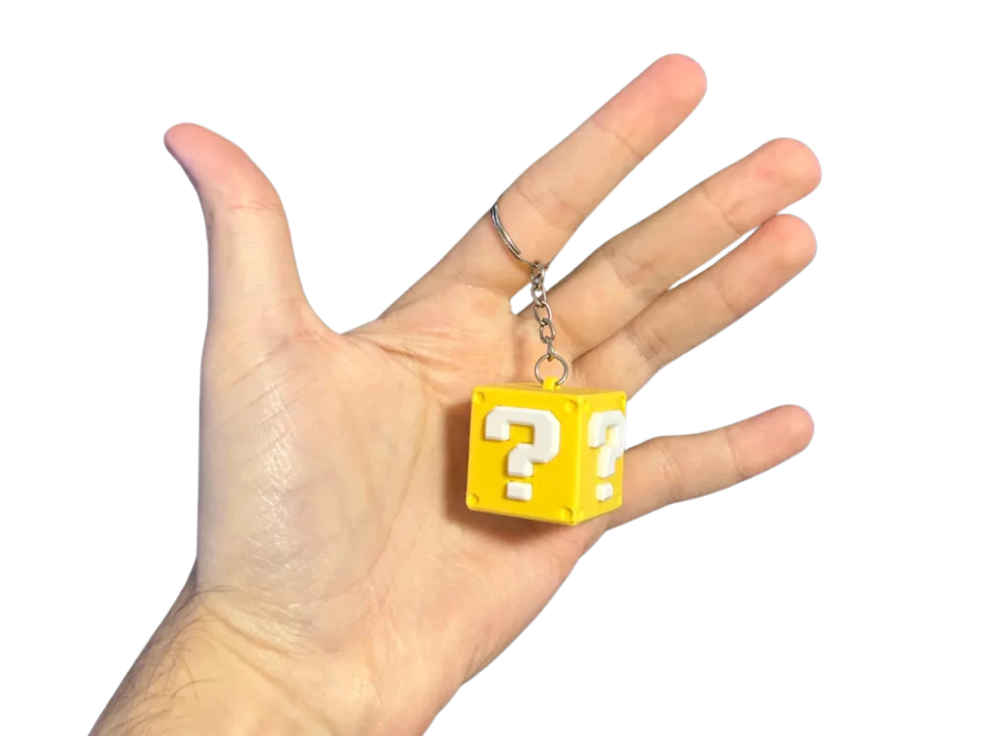 Question Mark Block Keychain Remixed