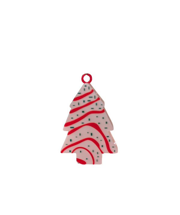Little Debbie Christmas tree cake ornament