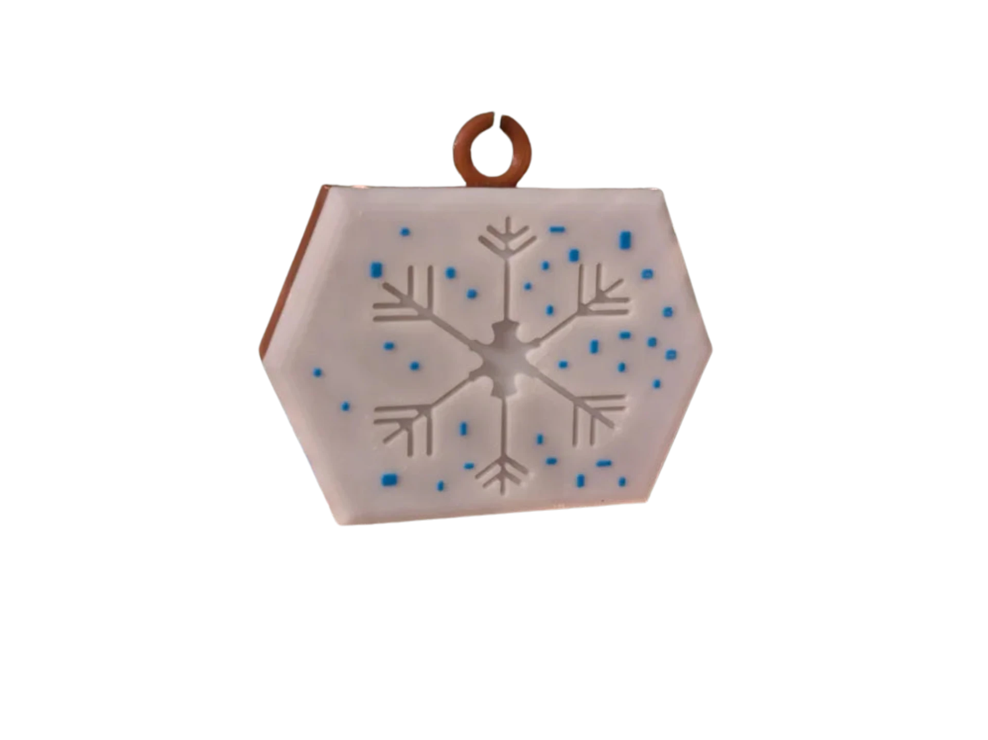 Little Debbie snowflake brownie ornament