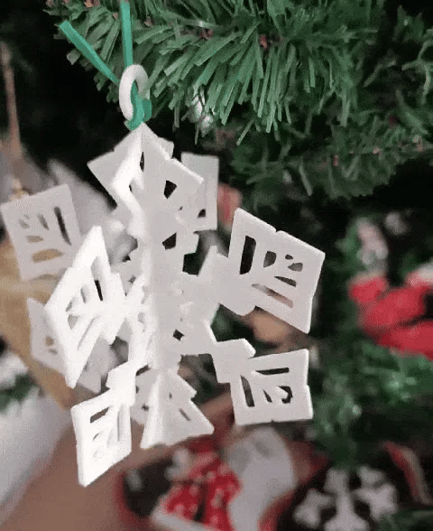 3d Snowflake decoration II