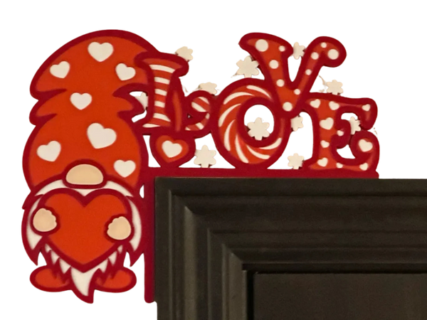 Valentine's Day Gnome Love Door Corner