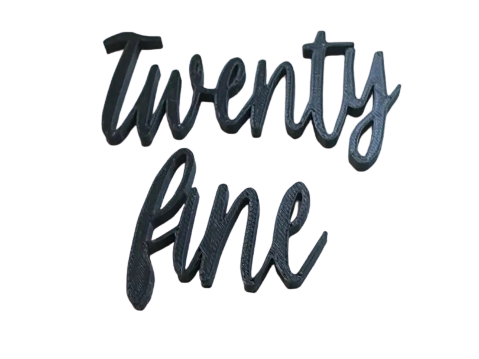 Twenty Fine Cake Topper