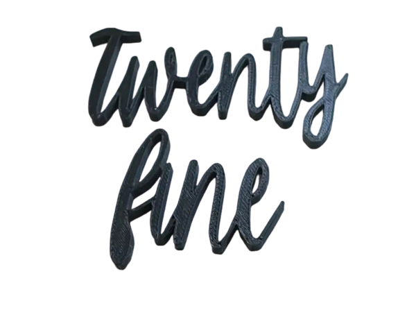 Twenty Fine Cake Topper