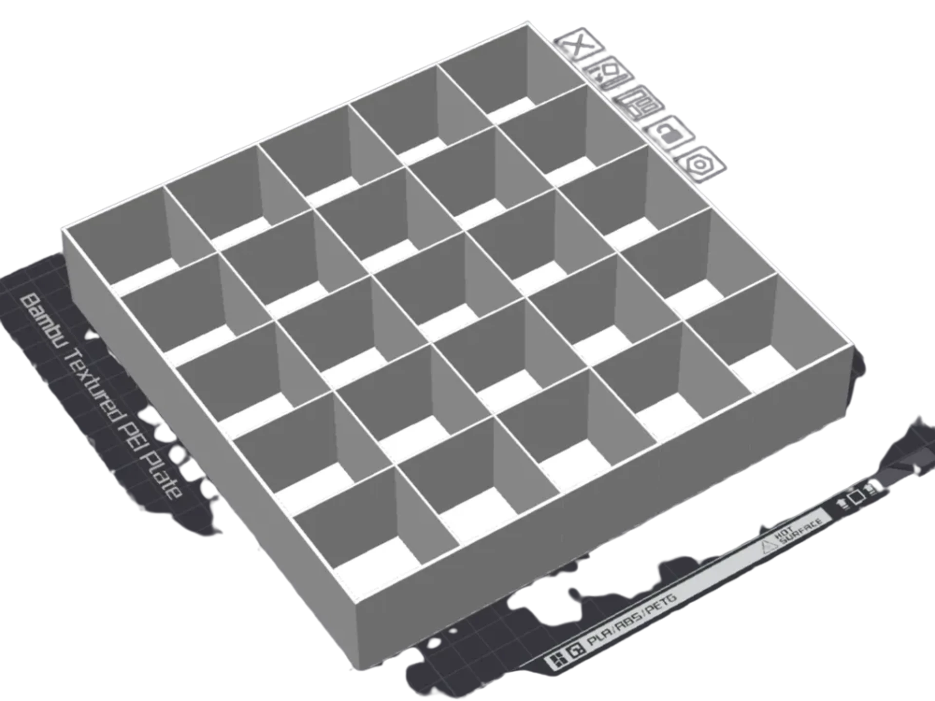 Grid box organizer