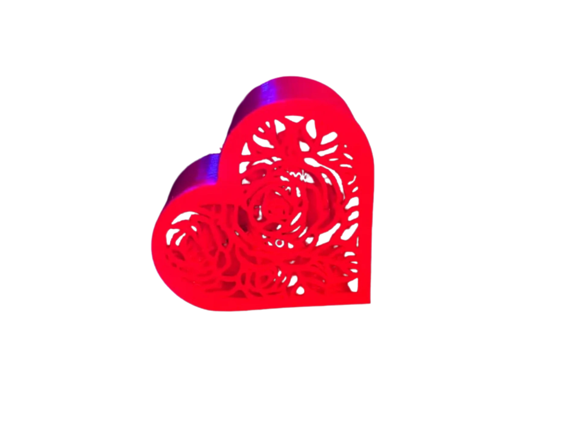 Heart  roses gift box