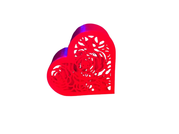 Heart  roses gift box
