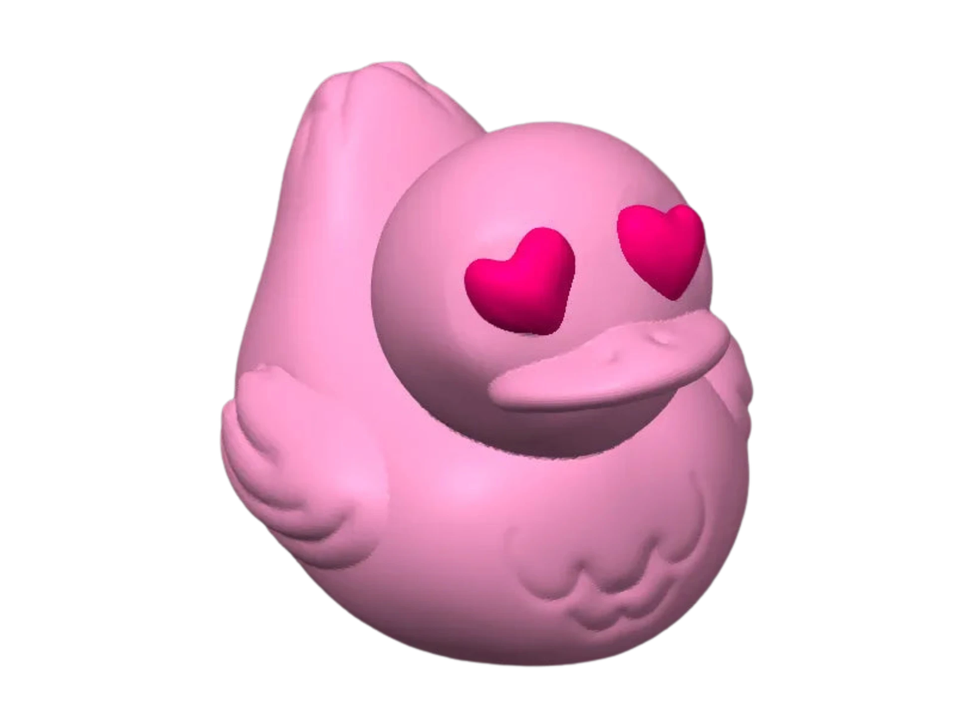 Valentine Heart Eyes Rubber Duck