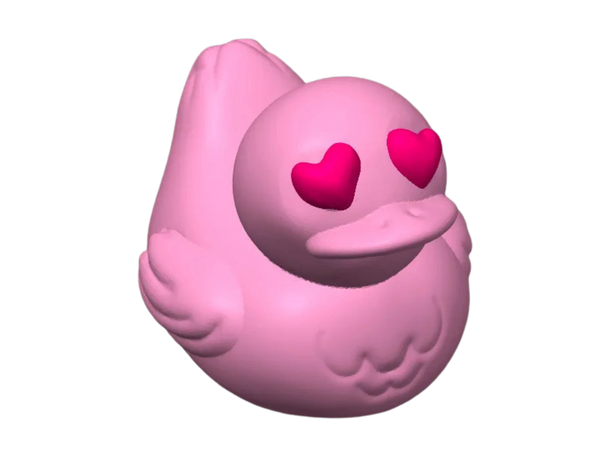 Valentine Heart Eyes Rubber Duck