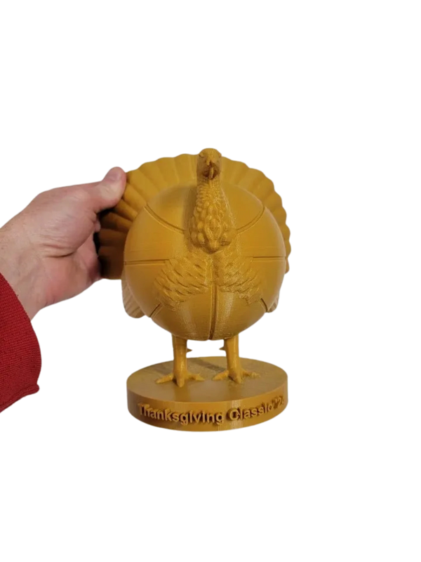 Thanksgiving Turkey Basketball Trophy Remixed