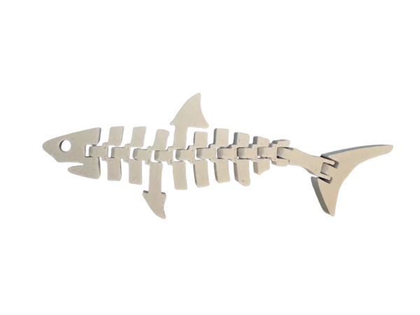 Articulating shark keychain (Quick print)