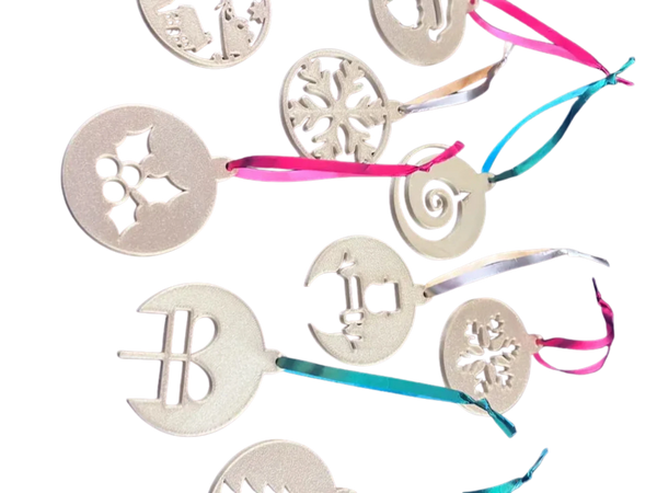 Flat Christmas Tree Ornaments