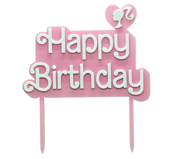 Happy Birthday Cake Topper Barbie