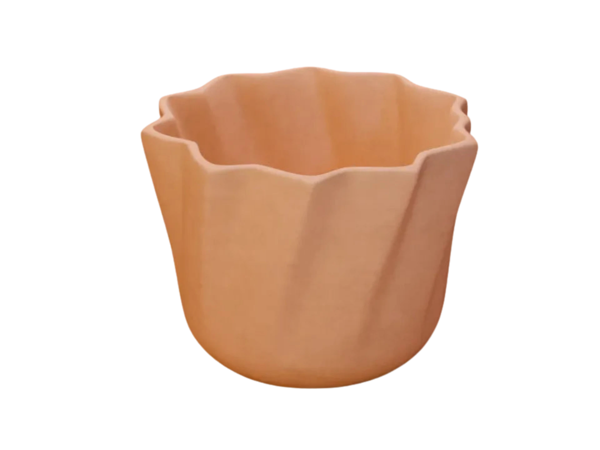 twisted star-shaped flower pot