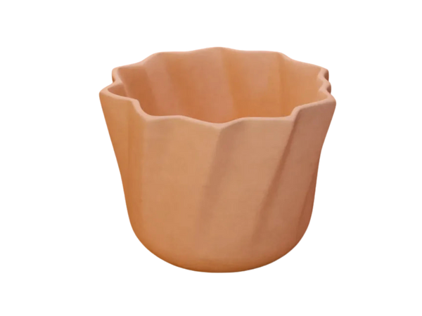 twisted star-shaped flower pot