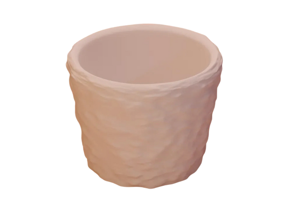 textured flower pot
